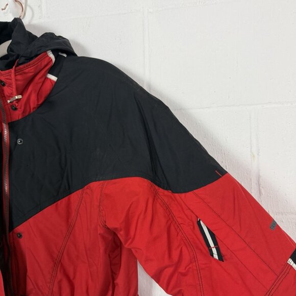 VTG Obermeyer Womens Ski Jacket Thermolite 90s Cinch Waist Hood Winter Sports 10 - Picture 6 of 14